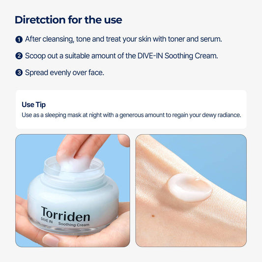 [Torriden] DIVE-IN Low Molecular Hyaluronic Acid Soothing Cream
