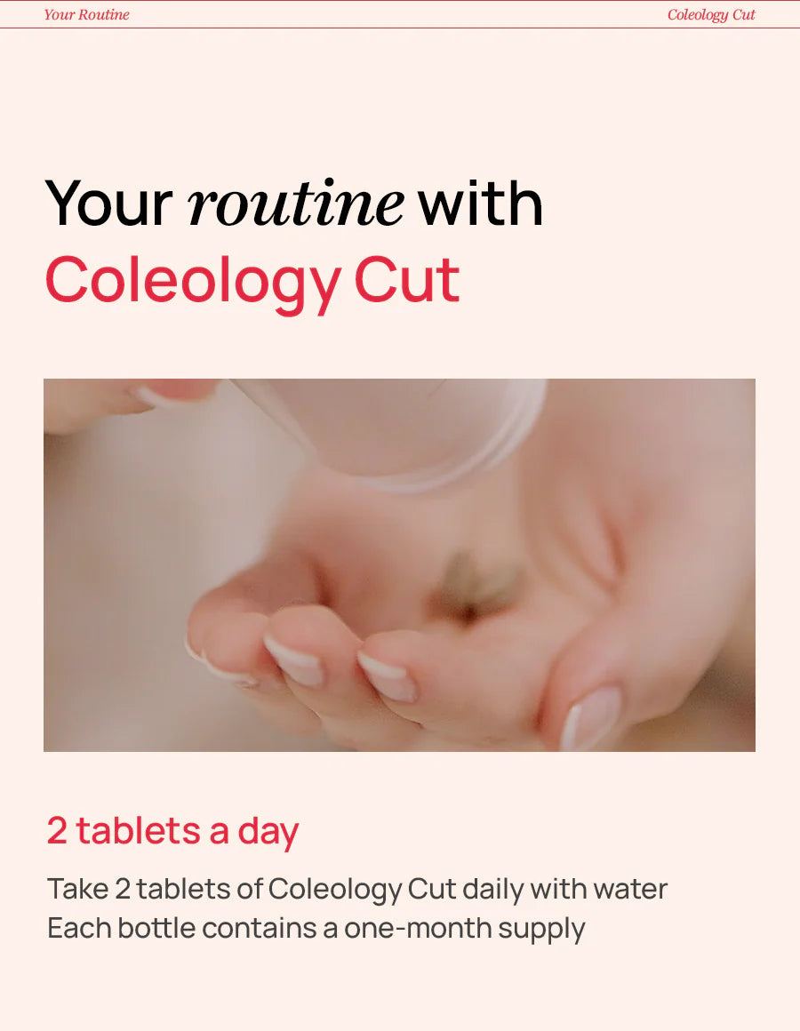 [FOODOLOGY] Coleology Cut 60 Tablets - One-month supply